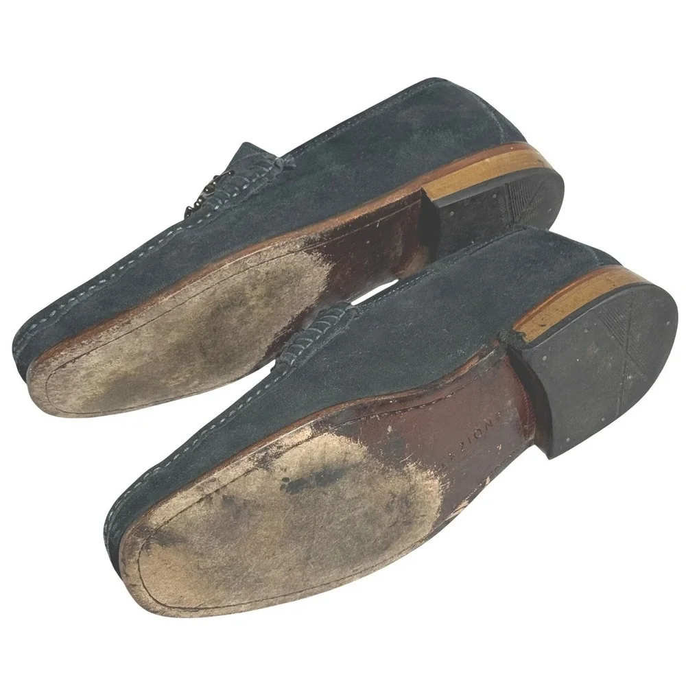 Marks & Spencer Collezione Mens‎ Suede Bit Loafers Dark Navy Slip On Shoes